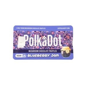 Polkadot Blueberry Jam Truffles