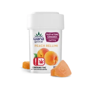 PEACH BELLINI (MED) Wana Gummies
