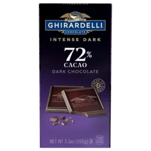Cacao Dark Chocolate Bar Intense Dark 72% (Case of 12)