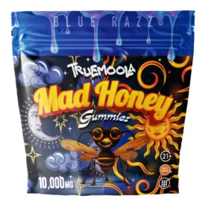 Blue Razz Truemoola Mad Honey Gummies 10000MG