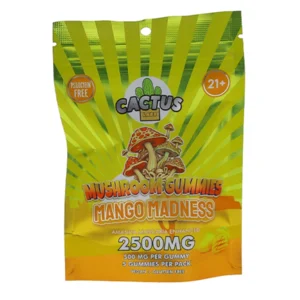 Mango Madness Cactus Labs Amanita Muscaria Mushroom Gummies 2500mg