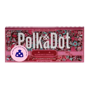 Chocolate Cherry Cordial PolkaDot Mushroom Belgian White Chocolate 200mg Per Piece