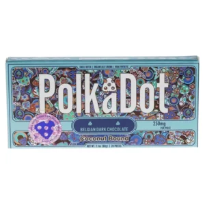 Coconut Bound PolkaDot Mushroom Belgian Dark Chocolate 250mg