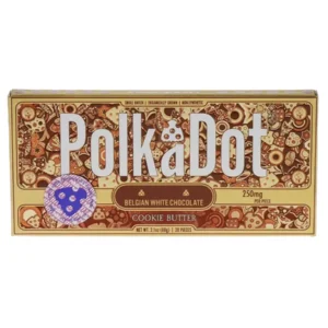 Cookie Butter PolkaDot Mushroom Belgian White Chocolate 250mg