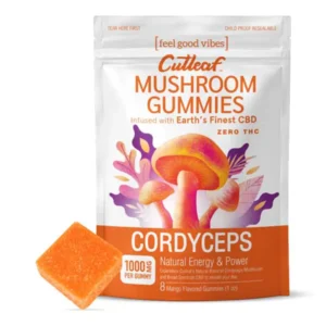 Cordyceps Cutleaf Mushroom Gummies Zero THC 1000mg