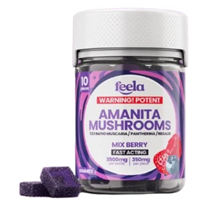Mix Berry Feela 1:2:1 Ratio Amanita Mushroom Gummies 3500mg