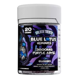 Purple Abyss Galaxy Treats Blue Lotus Gummies 3800mg