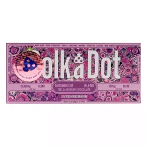 Intense Dark PolkaDot Mushroom Belgian Dark Chocolate 500mg