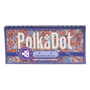 Krispy Chocolate Crunch PolkaDot Mushroom Belgian White Chocolate 200mg Per Piece