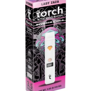 Lady Zaza Torch Mind Melt Mushroom x THC-A Blend White Series Vape 3.5G