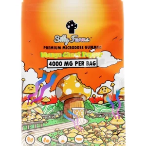 Mango Ghost Pepper Silly Farms Vegan Mushroom Gummies 4000MG