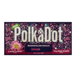 Midnight PolkaDot Mushroom Belgian Dark Chocolate 250mg Per Piece