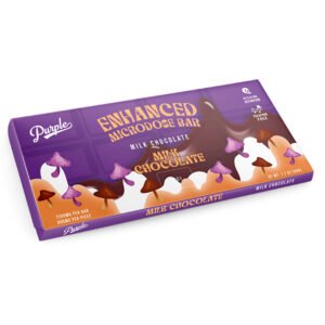 Purple Mushroom Enhanced Microdose Bar – Milk Chocolate