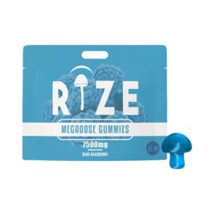 Rize – Blue Razzberry Mushroom Gummies – 7500mg – 15ct