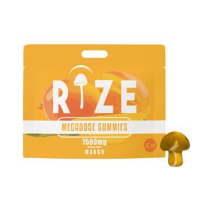 Rize – Mango Megadose Mushroom Gummies – 7500mg – 15ct