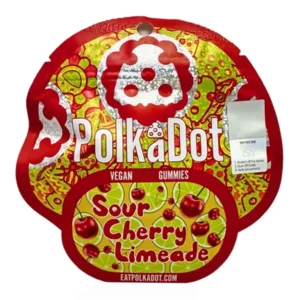 Sour Cherry Limeade Polkadot Vegan Gummies 4G