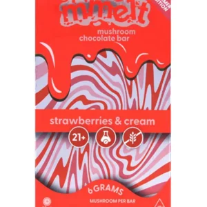 Strawberry & Cream Mmelt Mushroom Chocolate Bar 6G