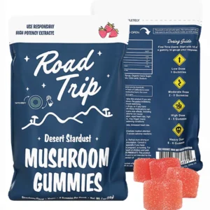 Strawberry Road Trip Desert Stardust Shroom Vegan Gummies 8ct 28G