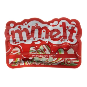 Strawberry Swirl Mmelt Shroom Enhanced Microdose Gummies 6G