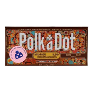 Torrone Delight PolkaDot Mushroom Belgian Chocolate 500mg