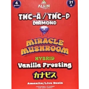 Vanilla Frosting Alien Exotics Miracle Mushroom THC-A x THC-P Blend Disposable Vape 4G
