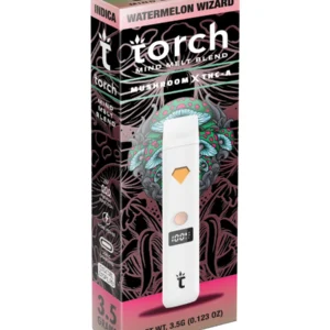 Watermelon Wizard Torch Mind Melt Mushroom x THC-A Blend White Series Vape 3.5G