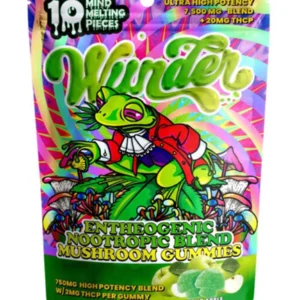 Wunder Mushroom Gummies 7500mg Blend + 20mg THC-P