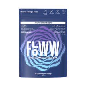 Floww Reishi & Chaga Mushroom Gummies – Calming Night Blend