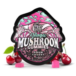 TreHouse Sour Cherry Magic Mushroom Gummies